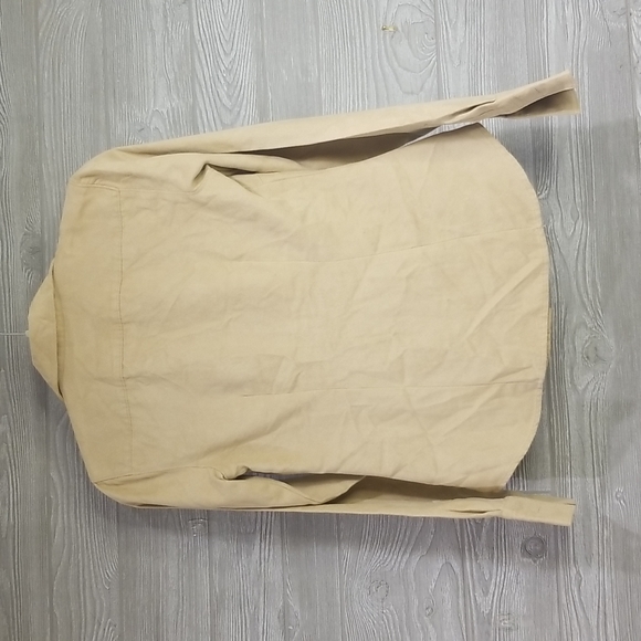 LOFT Beige Button Down Shirt - Picture 3 of 5